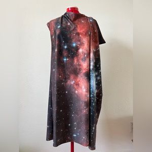 Shadowplay NYC Red Space Nebula Dress